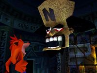 une photo d'Ã©cran de Crash Bandicoot 2 sur Sony Playstation